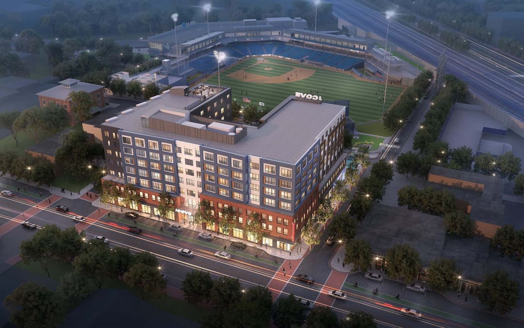 New-construction residential building in a Boston neighborhood
